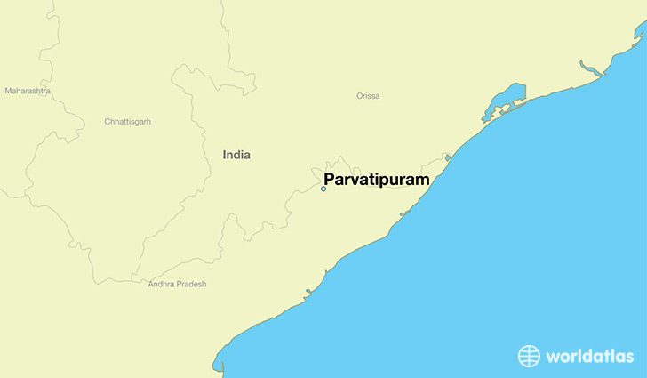 map showing the location of Parvatipuram
