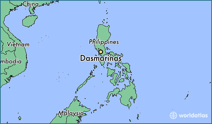 map showing the location of Dasmarinas