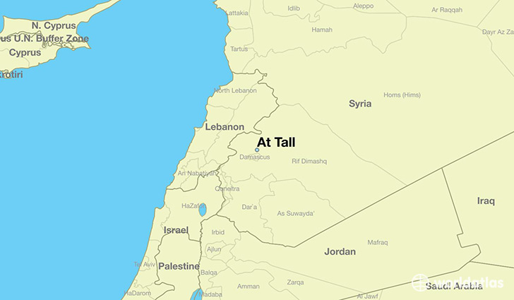 map showing the location of At Tall
