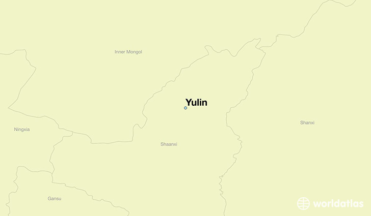 map showing the location of Yulin