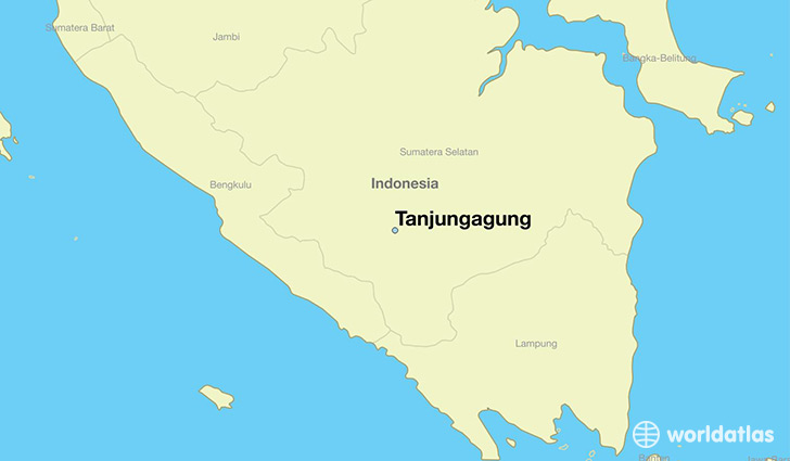 map showing the location of Tanjungagung