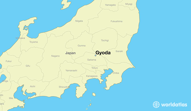 map showing the location of Gyoda