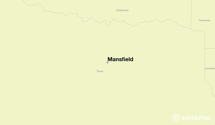 map showing the location of Mansfield