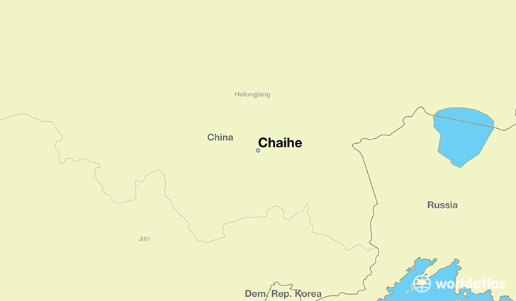map showing the location of Chaihe