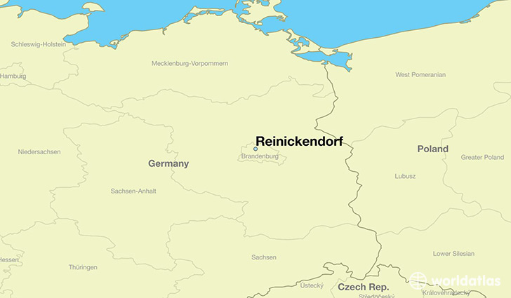 map showing the location of Reinickendorf