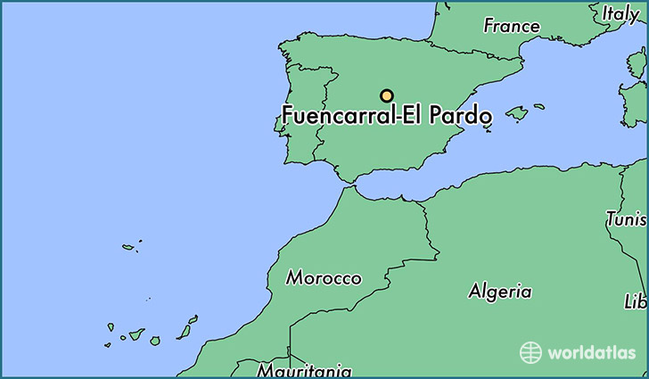 map showing the location of Fuencarral-El Pardo