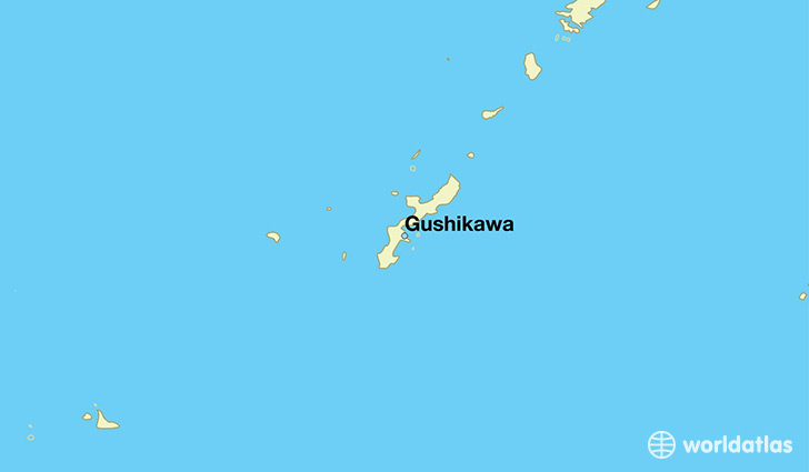map showing the location of Gushikawa