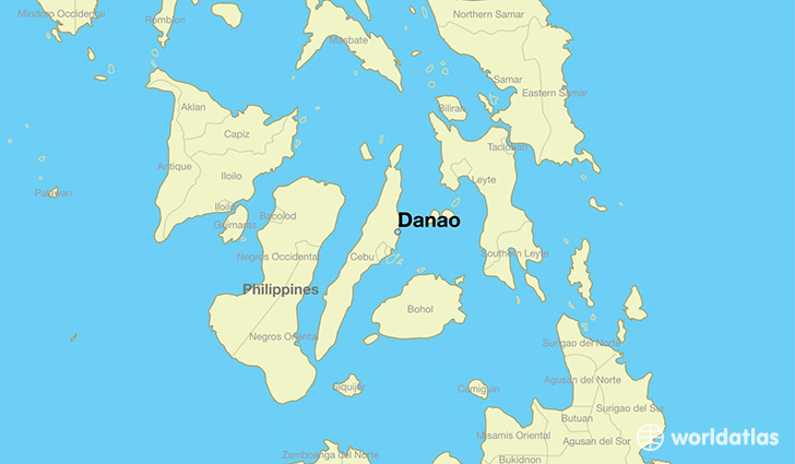 map showing the location of Danao