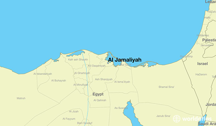 map showing the location of Al Jamaliyah