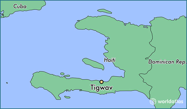 map showing the location of Tigwav