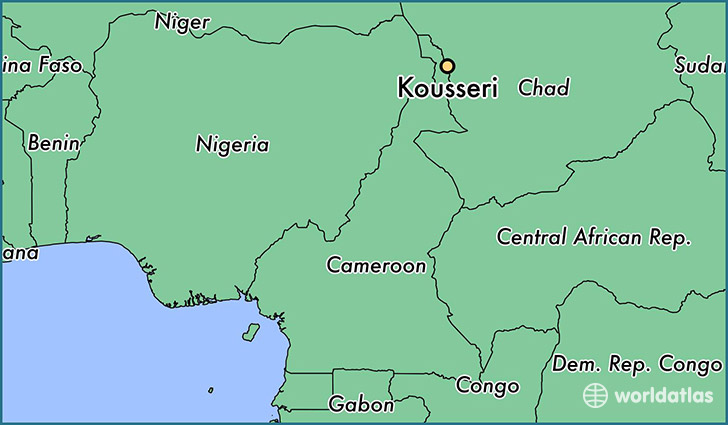 map showing the location of Kousseri