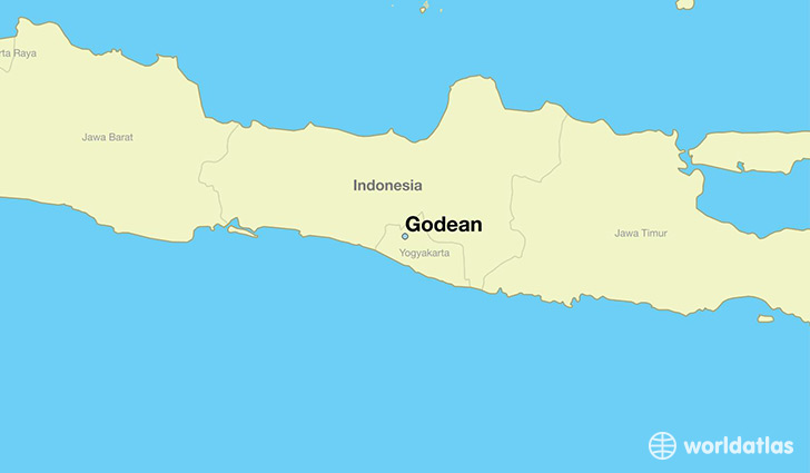 map showing the location of Godean