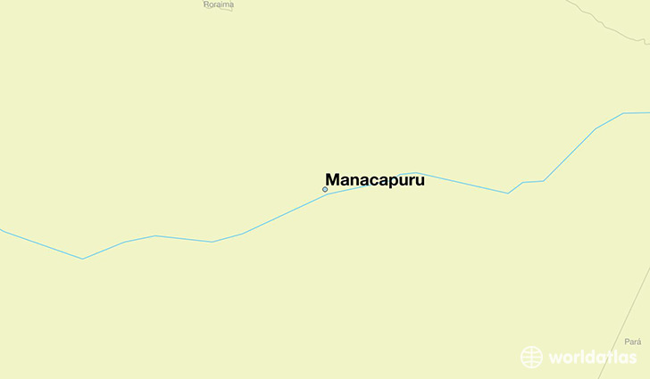 map showing the location of Manacapuru