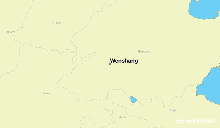 map showing the location of Wenshang