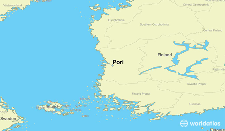 map showing the location of Pori