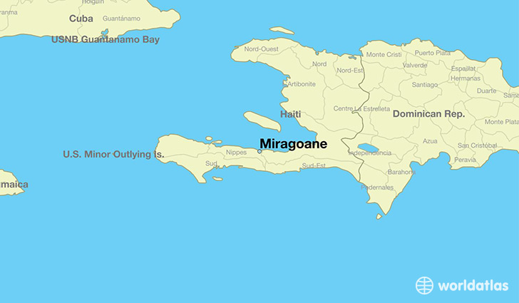 map showing the location of Miragoane