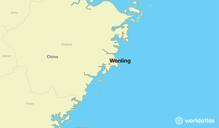 map showing the location of Wenling