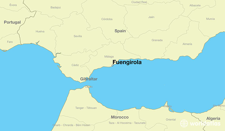 map showing the location of Fuengirola