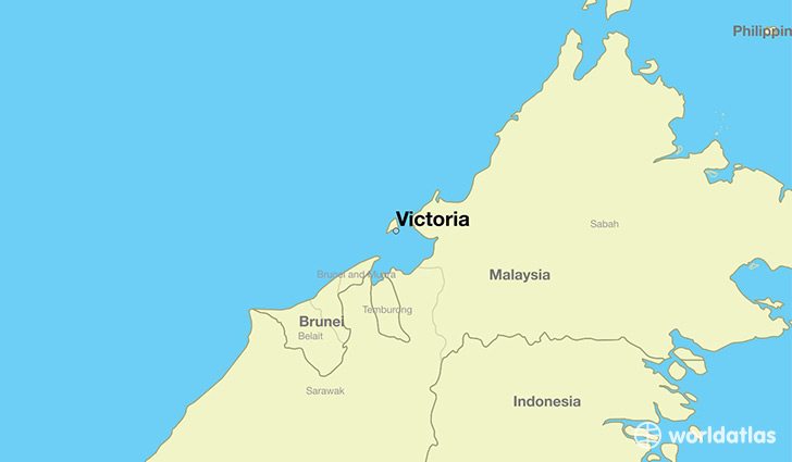 map showing the location of Victoria