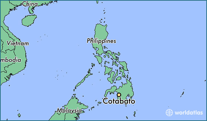 map showing the location of Cotabato