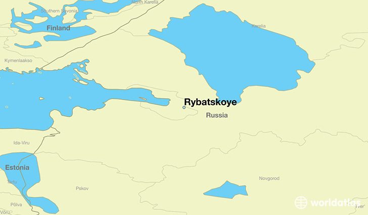 map showing the location of Rybatskoye