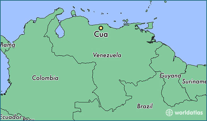 map showing the location of Cua