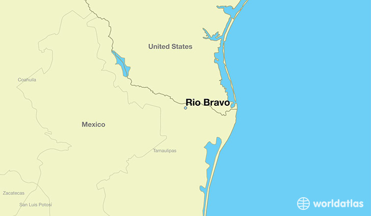 map showing the location of Rio Bravo