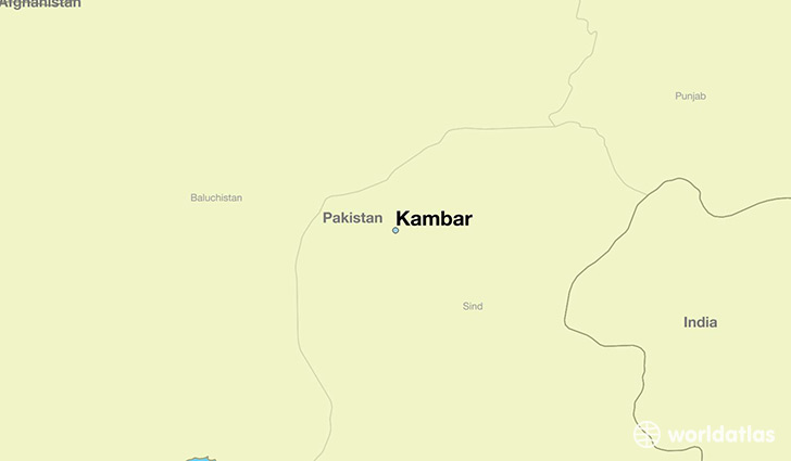 map showing the location of Kambar