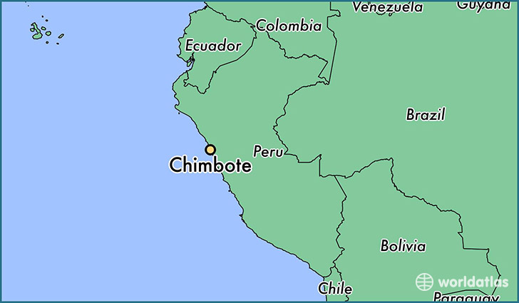 map showing the location of Chimbote