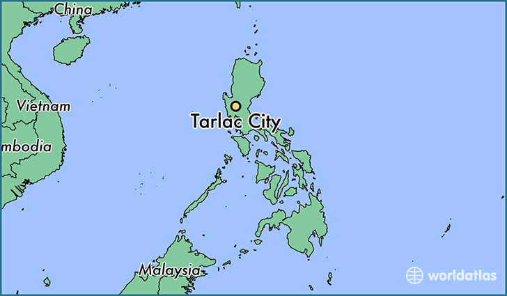 map showing the location of Tarlac City