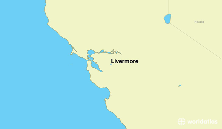 map showing the location of Livermore