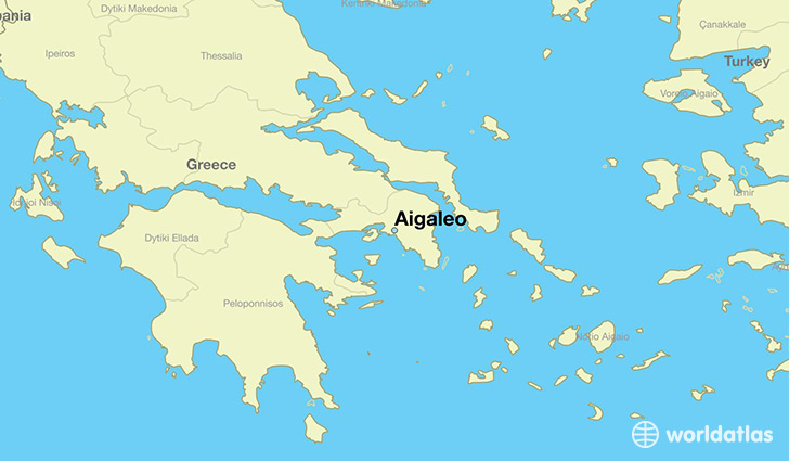 map showing the location of Aigaleo