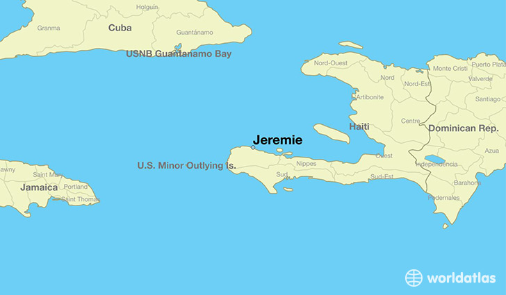map showing the location of Jeremie