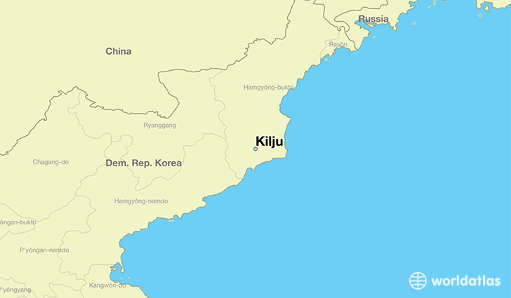 map showing the location of Kilju