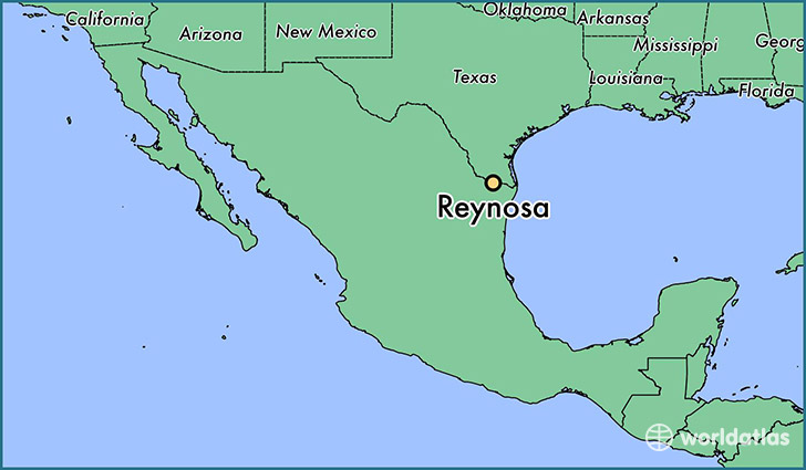 map showing the location of Reynosa