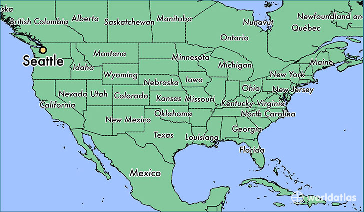 Seattle Usa Map Elamp
