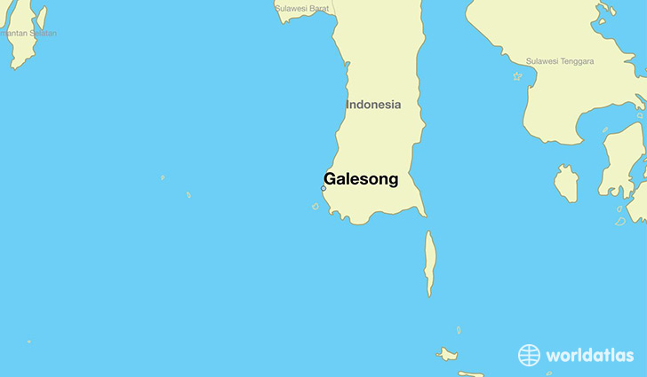 map showing the location of Galesong