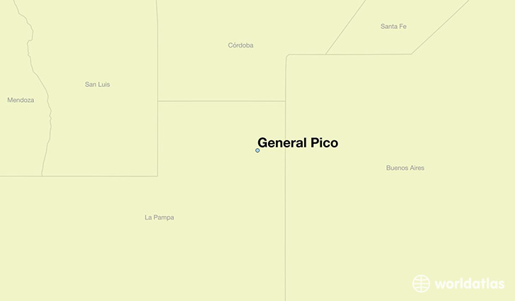map showing the location of General Pico