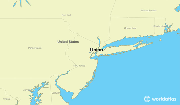 map showing the location of Union