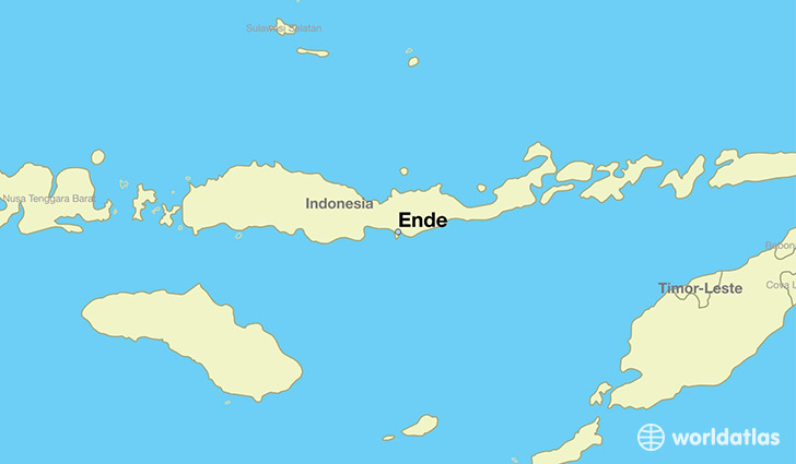 map showing the location of Ende