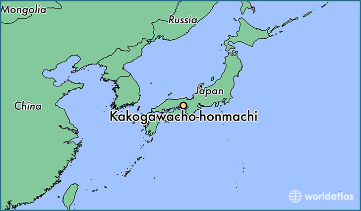 map showing the location of Kakogawacho-honmachi