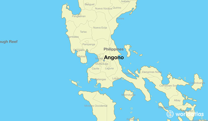 map showing the location of Angono