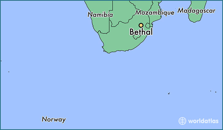 map showing the location of Bethal