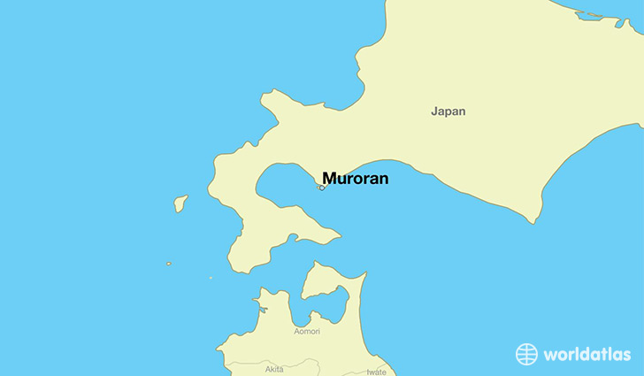 map showing the location of Muroran