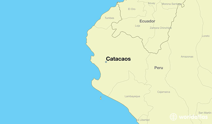 map showing the location of Catacaos