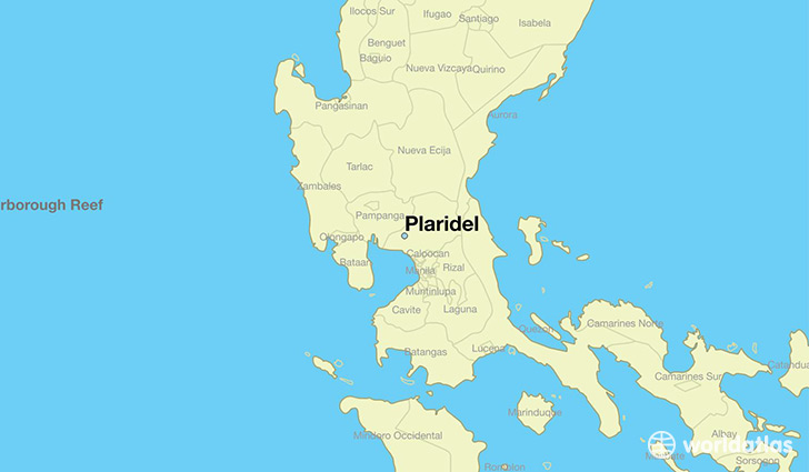 map showing the location of Plaridel