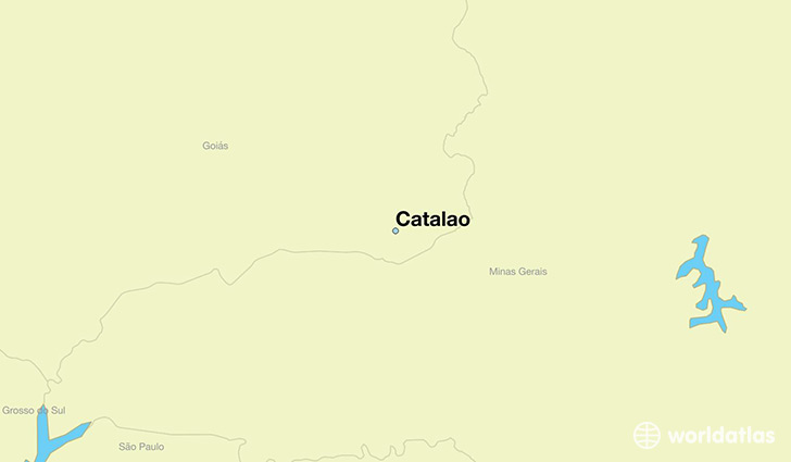 map showing the location of Catalao