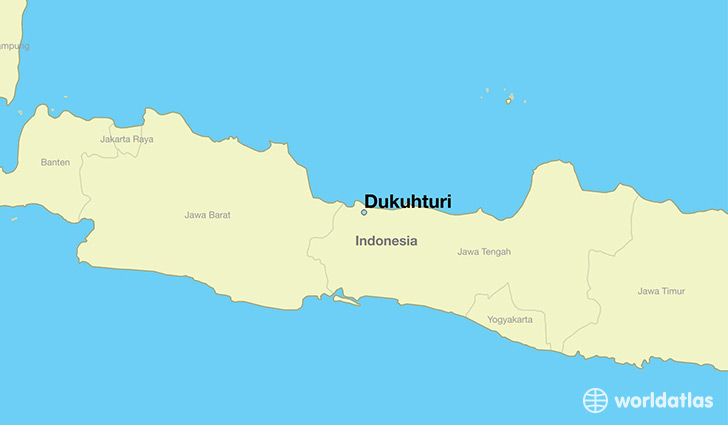 map showing the location of Dukuhturi