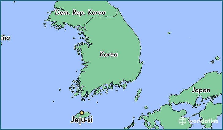 map showing the location of Jeju-si