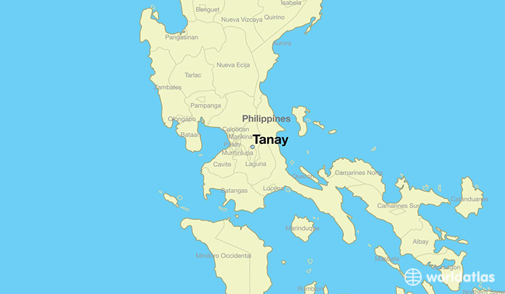 map showing the location of Tanay